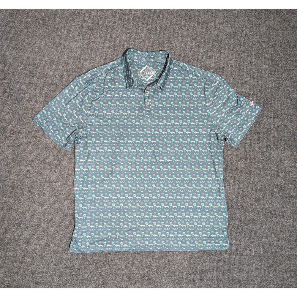 Burlebo Polo Shirt Mens XL Performance Stretch Golf